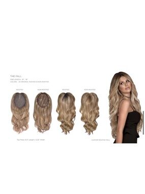Halo Couture The Fall Custom Hair Topper - Blonde F112 16 inches